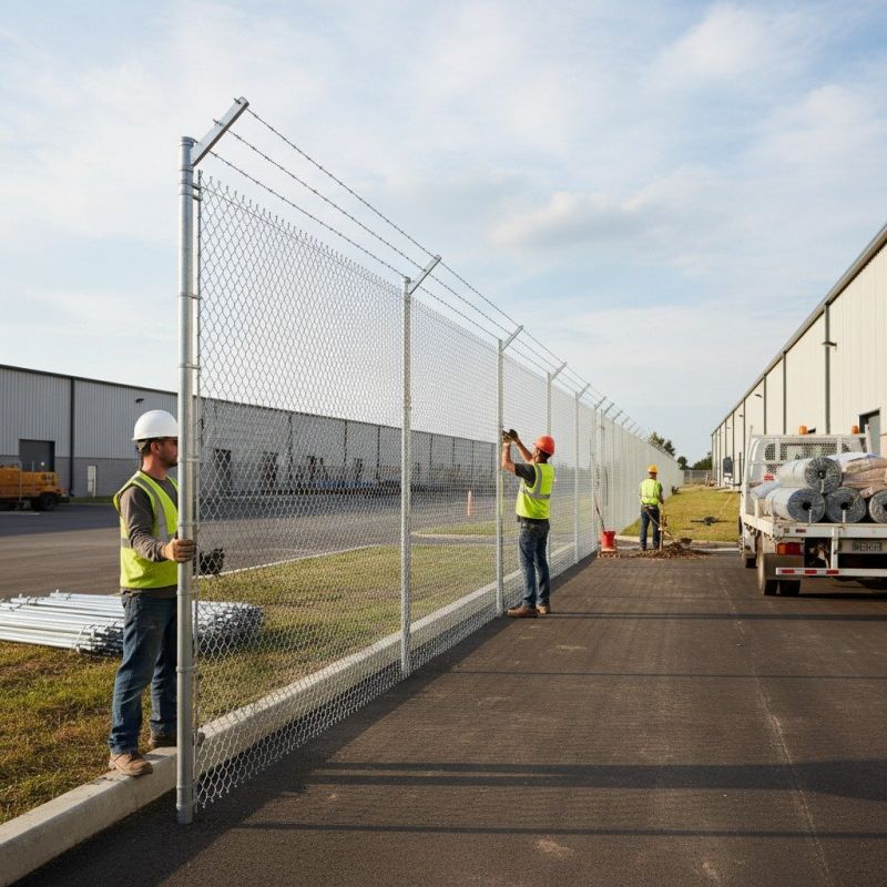 Local Chain Link Fence Installation pros at work