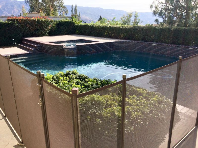 Poolside Mesh Barrier